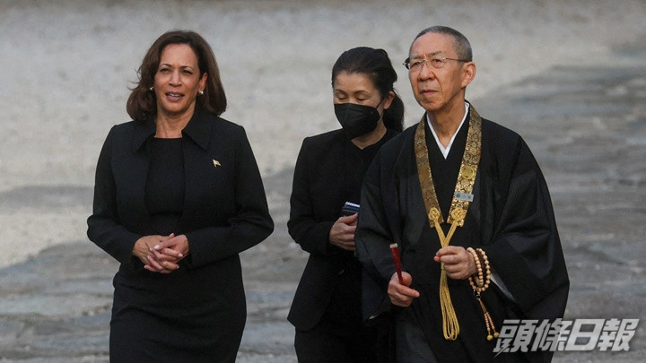 正在日本的美國副總統賀錦麗，將會轉到南韓訪問。路透社圖片