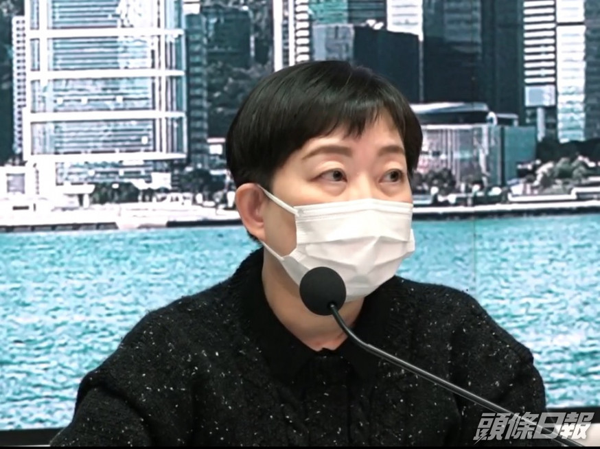 張竹君指昨日及今日油麻地佐敦小區新增8座疫廈需要強檢。港台電視截圖