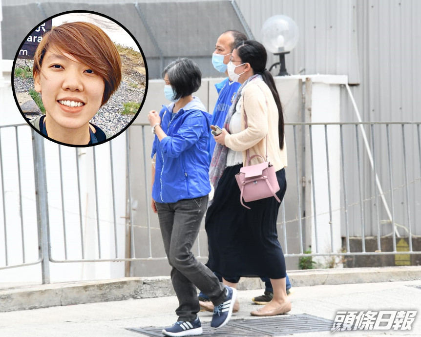 死者家人到殮房認屍。小圖為石樂蕎。