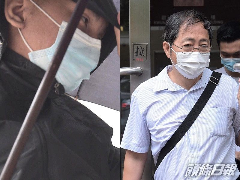 被告曾繁傑(左)及謝復昌(右)。