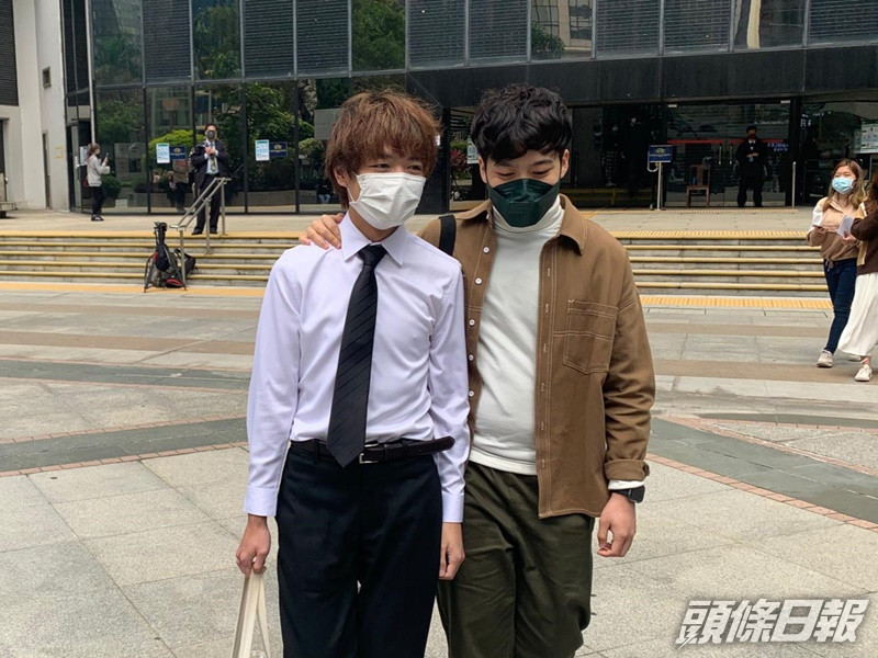 被告葉君誠 (白色恤衫)。劉安琪攝