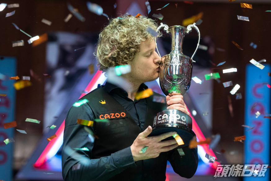 羅拔臣擊落火箭封王。 Worldsnooker官方圖片