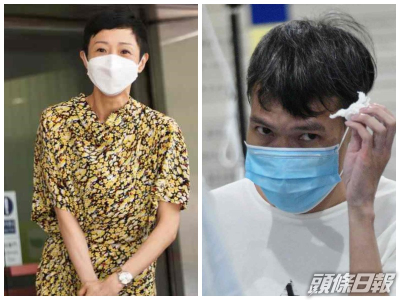 陳淑莊(左)及被告樊家豪(右)。