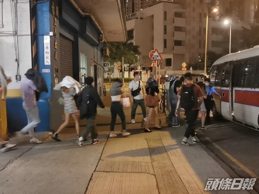 部分被捕人士。警方提供