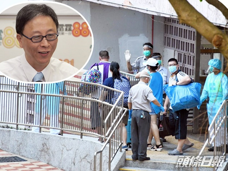 何栢良(小圖,資料圖片)指祿泉樓的病毒傳播途徑未明,認為應擴大撤離範圍。