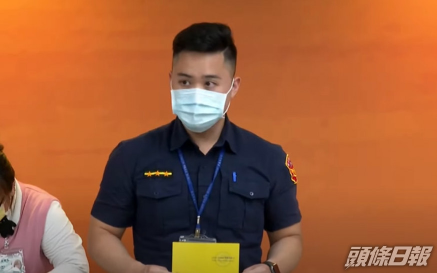 桃園機場航警局警員陳以倫。疫情指揮中心圖片