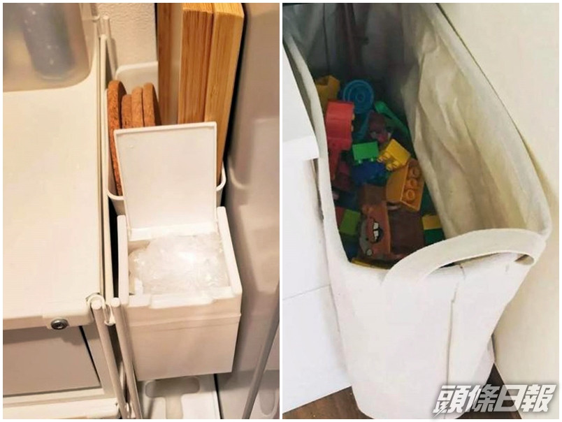 日本家庭主婦「Osayosan」以極限微收納大法聞名於網絡,即使是雪櫃旁、洗衣機旁的小縫隙,她都可以好好善用。網圖