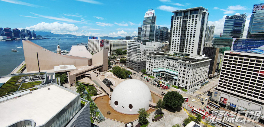 裝置藝術將於明起一直展示到下月14日。旅發局模擬圖