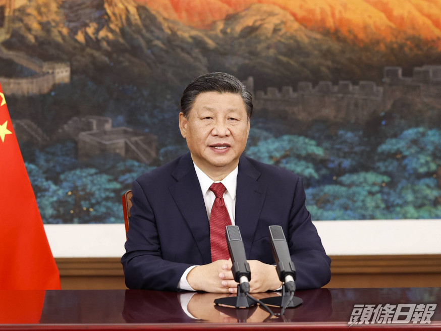 習近平在講話中強調維護聯合國權威和地位,實踐多邊主義。資料圖片