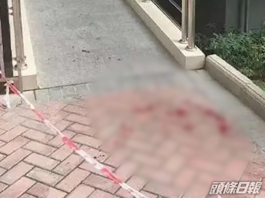 女嬰被打中後流了很多血。影片截圖