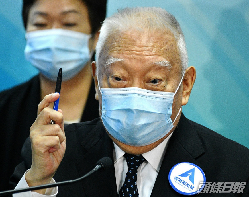 全國政協副主席董建華呼籲市民團結一致,支持新的選舉制度,選出愛國愛港的治港者。資料圖片