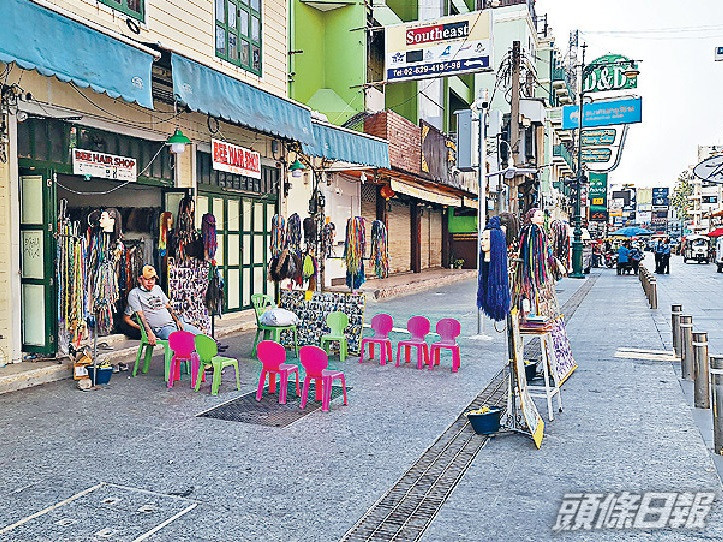 曼谷旅遊區遊客稀少。資料圖片