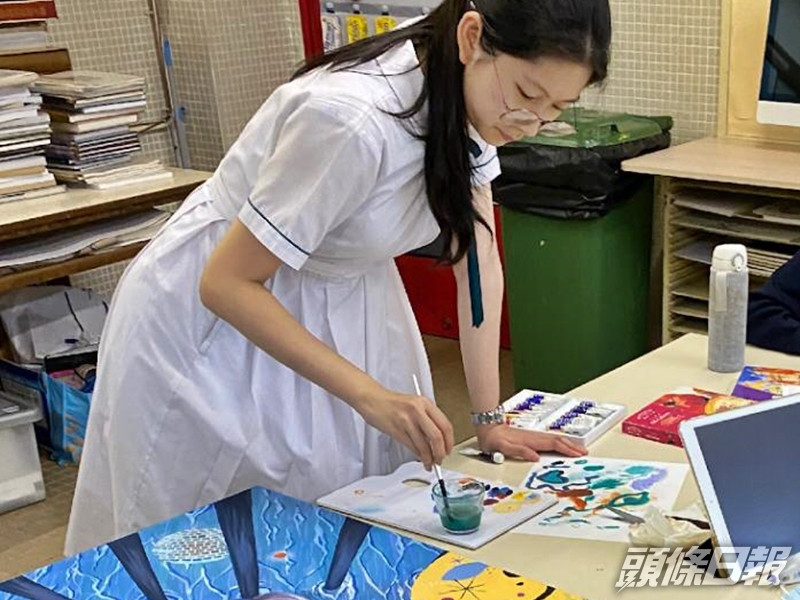 在培僑中學就讀中六級的張嘉欣,報讀清華大學美術學院藝術與科技(信息設計)本科,上月收到擬取錄通知。 受訪者提供