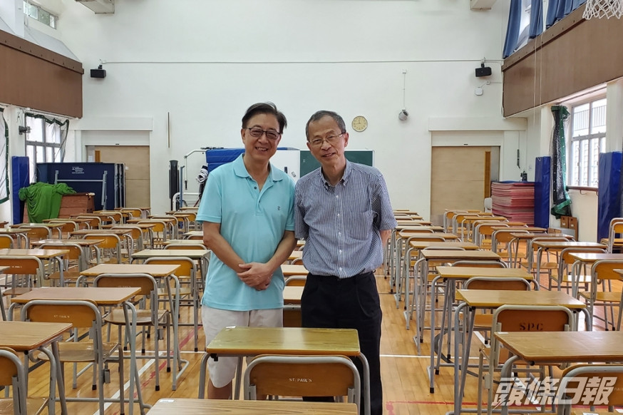 前香港電台助理廣播處長張文新及前立法會主席曾鈺成。