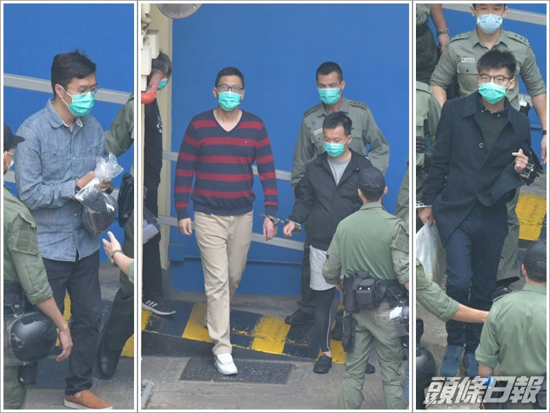 區諾軒、林卓廷及陳志全及黃之鋒等多人,今日繼續出庭。