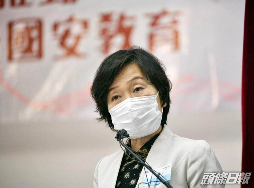 蔡若蓮指,推行國安教育工作並非「一日之功、一校之事」。
