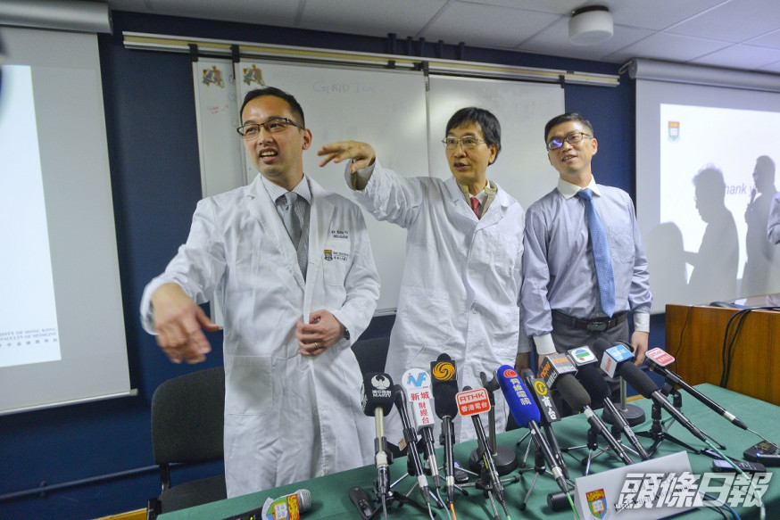 團隊成員,左起:杜啟泓、袁國勇、趙旵軍。資料圖片