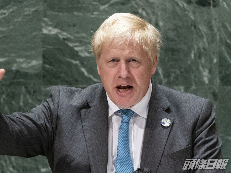 英國首相約翰遜。AP圖片