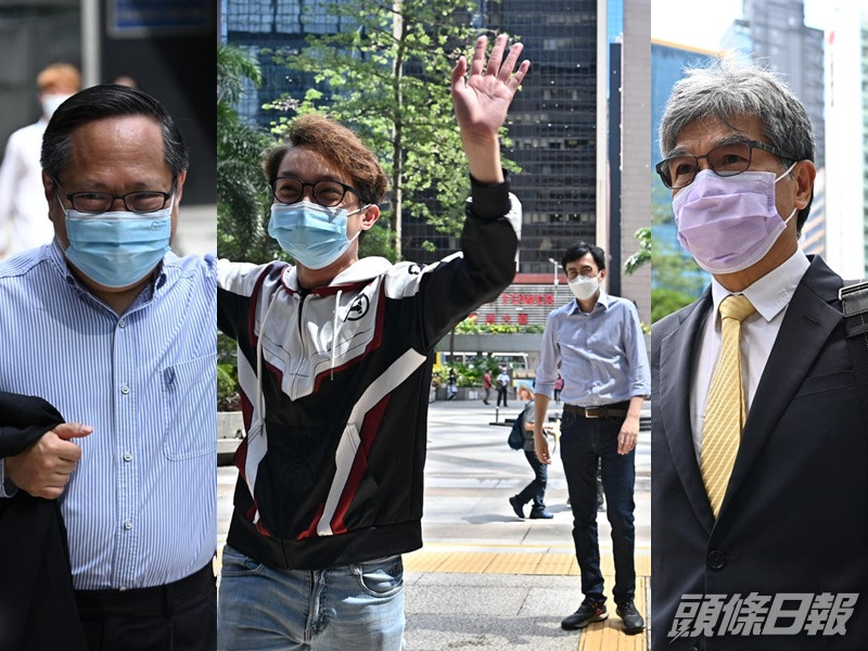 由左至右:何俊仁、陳皓桓、吳文遠及單仲偕