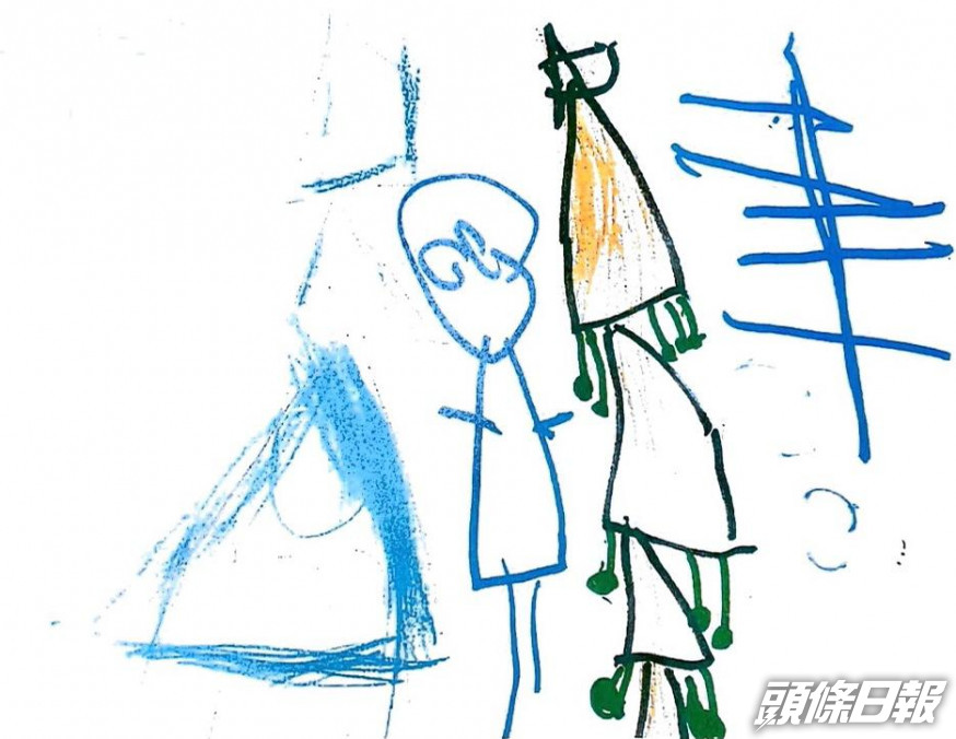 已故女童畫作。