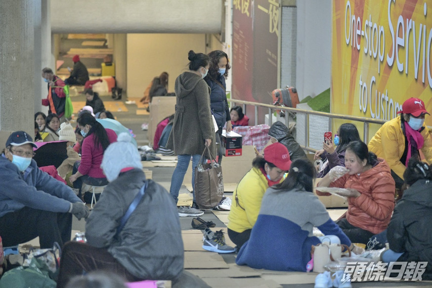 社區檢測中心為外傭提供免費檢測的服務日期至1月31日。資料圖片