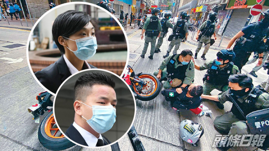證人女警司譚蘊兒(上小圖)及證人高級督察黄瀚緯(下小圖)。
