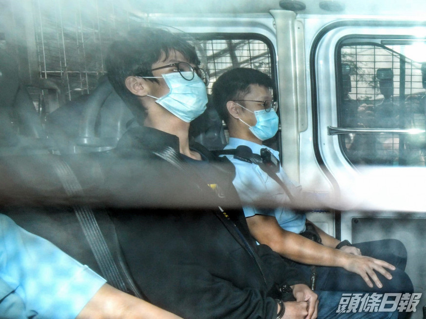 鍾翰林今解往西九龍法院提堂。