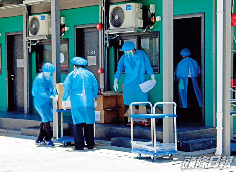 大嶼山竹篙灣檢疫中心今日起開放予抵港外傭。警方圖片