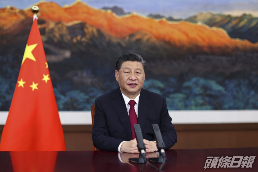 習近平在發言時表示,中國力爭2030年前實現碳排放達到高峰、2060年前實現碳中和。AP資料圖片