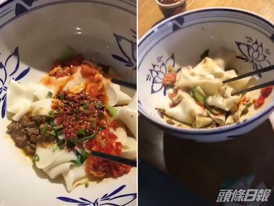 西安景區賣的大碗寬面,15元一碗得四條,引發網民炮轟。(網圖)