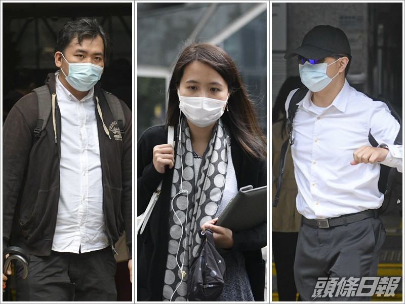 由左至右:黃子隆、蘇瑋善及吳睿哲