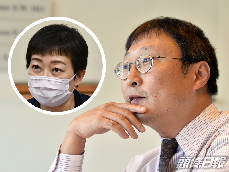曾浩輝盛讚衞生防護中心傳染病處主任張竹君(小圖)做得比自己更好。資料圖片
