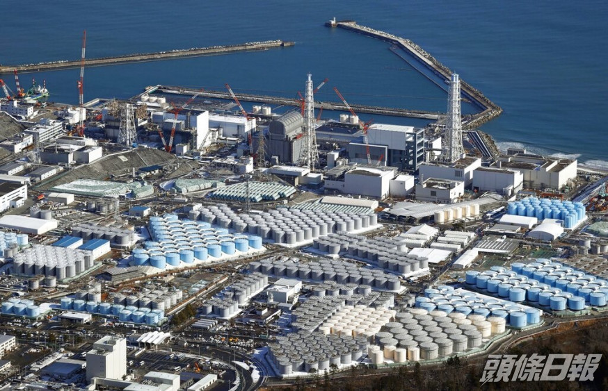 日本擬將福島核災難產生的核污水排入大海。AP資料圖片