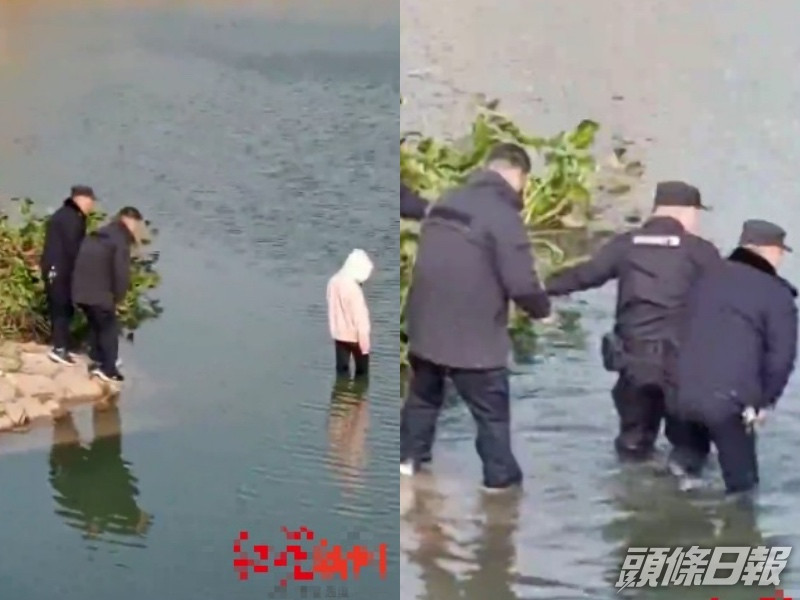 有網民質疑,警方在事發時未有及時下水救援。網圖
