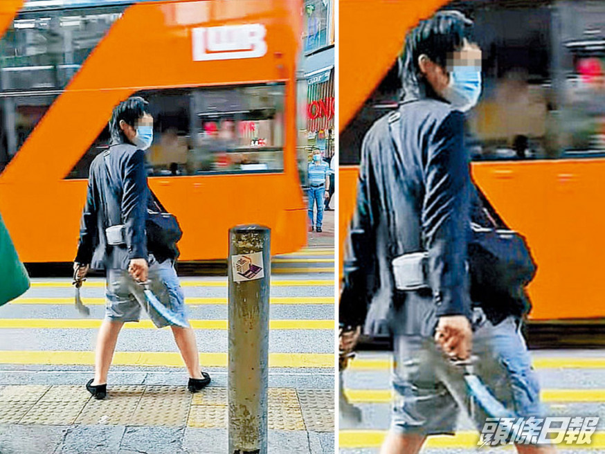 「雙刀怪男」前日持雙刀出現大河道,嚇煞途人。資料圖片