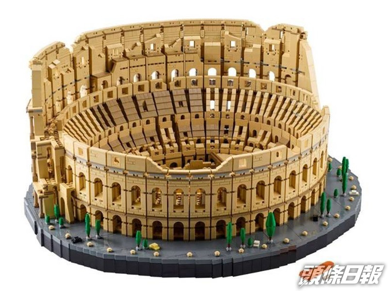 「羅馬競技場」套組由9036個積木所組成。LEGO
