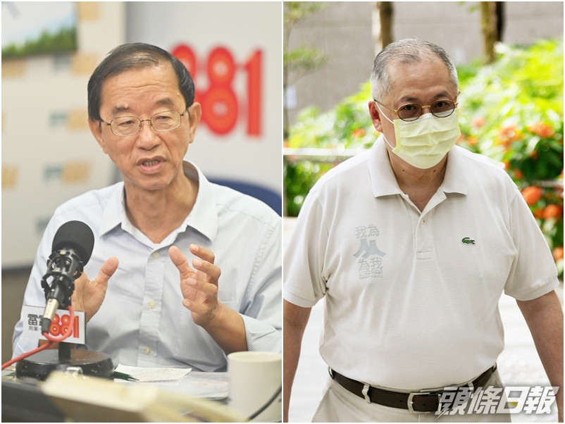 林超英(左)表示已去信行政長官,批評張宇人的言論侮辱及打擊相關人員士氣,要求將張宇人撤職。資料圖片
