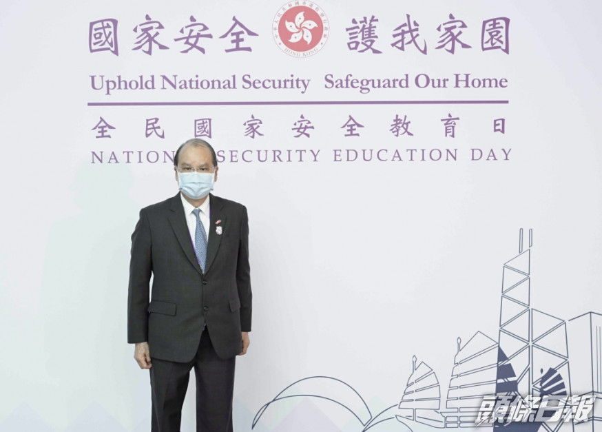 張建宗指《香港國安法》的實施立竿見影,令香港由亂變治,社會恢復平靜。張建宗網誌圖片