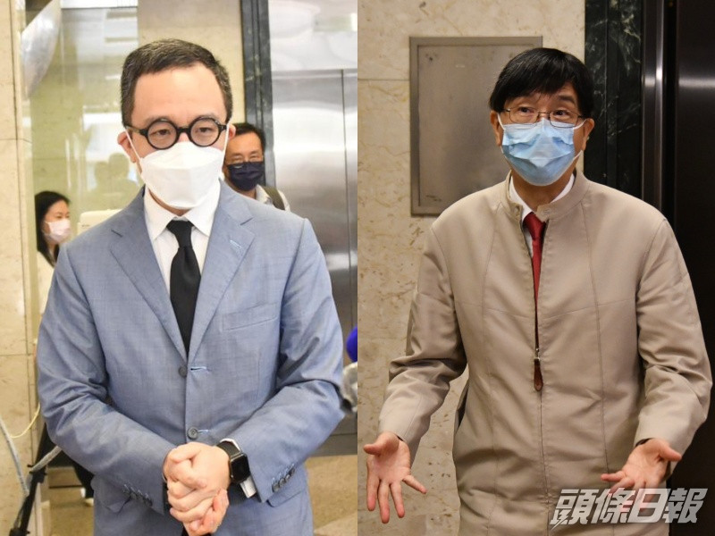 梁卓偉(左)袁國勇(右)。
