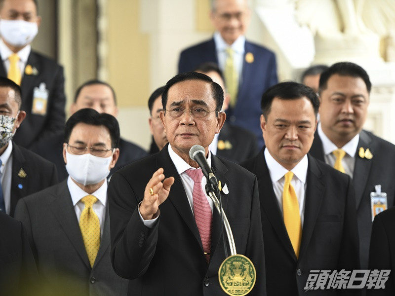 首相巴育拒辭職。AP