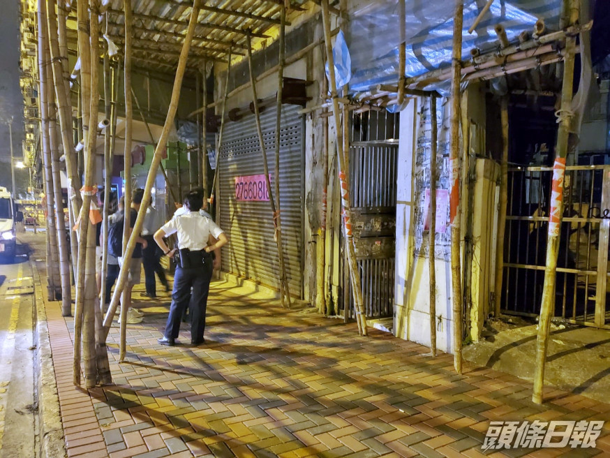 現場是漆咸道北494號一唐樓單位。蔡楚輝攝