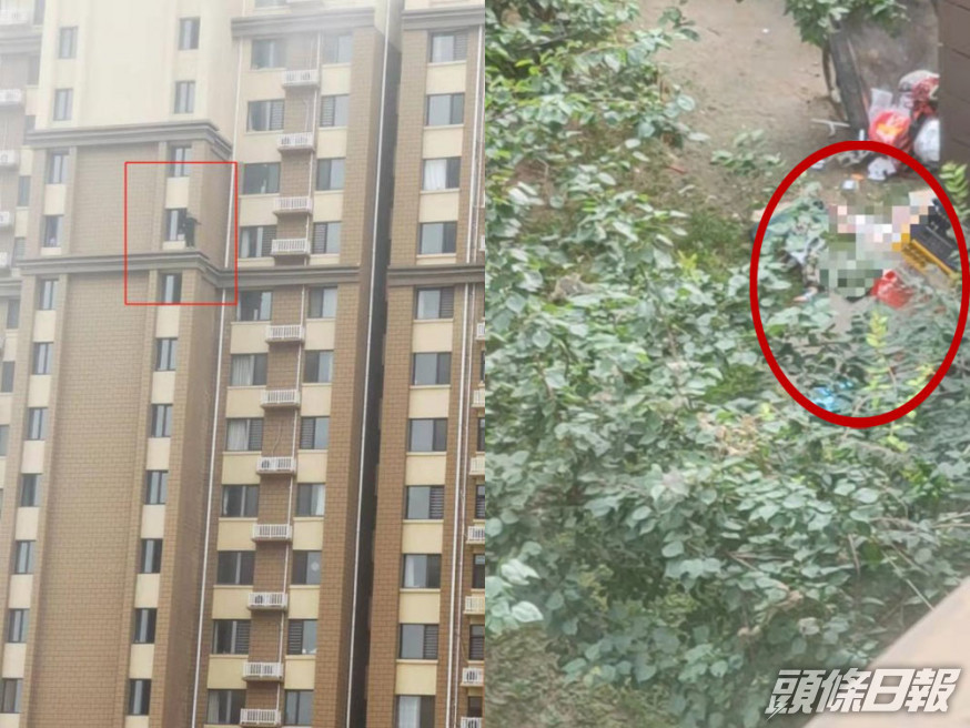 河北夫妻吵架,丈夫從29樓掟孩子落街並捅傷妻子。
