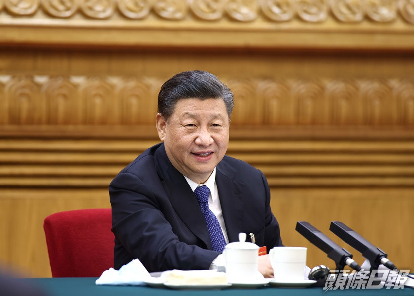習近平出席內蒙古人大代表團會議時,對內蒙的涉煤腐敗發重話。新華社圖片