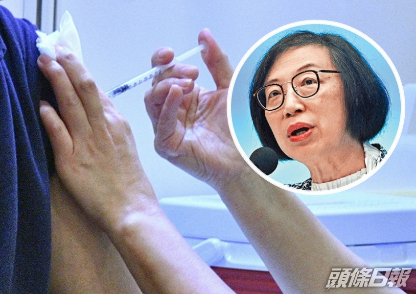 陳肇始強調接種疫苗的益處仍大於風險。資料圖片