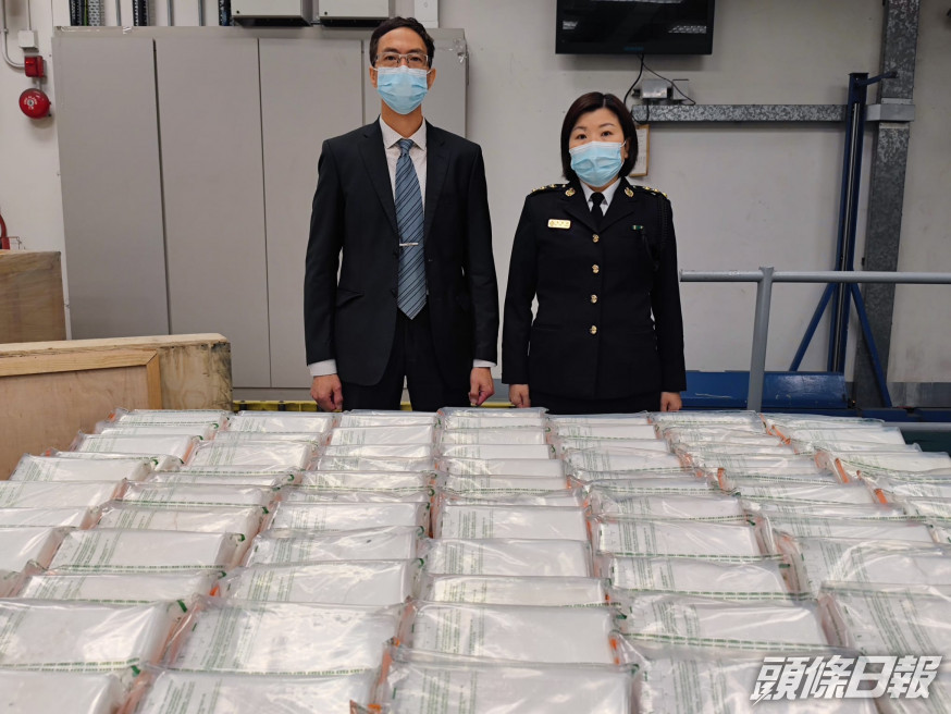 海關講述破案經過。梁國峰攝