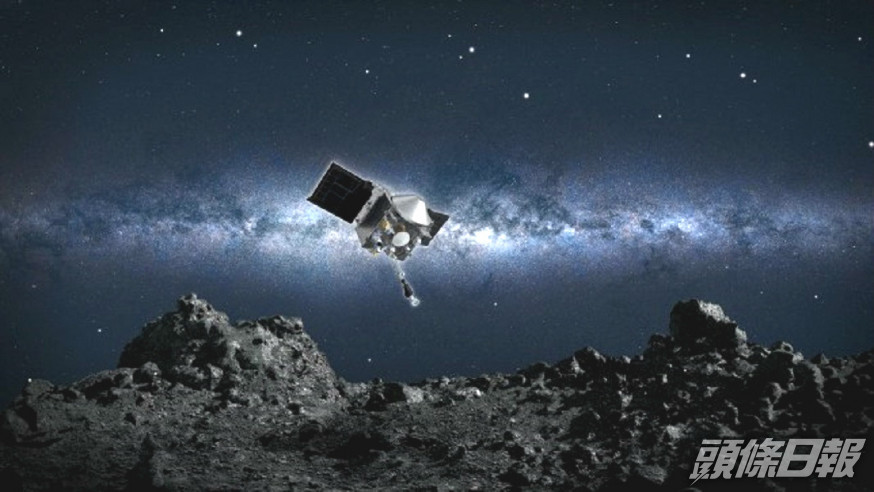 美國探測器「Osiris-Rex 號」將降落小行星。NASA圖片