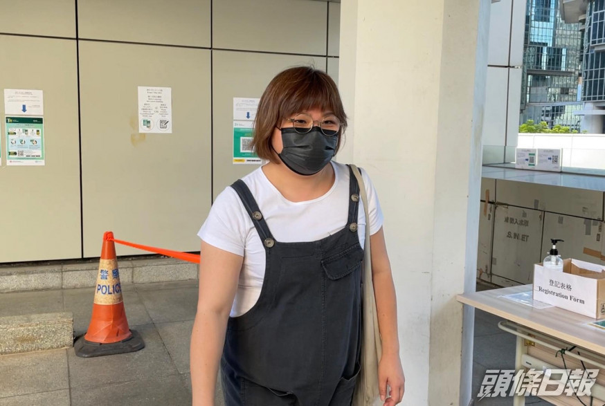 女店主江婉君出庭作供。劉曉曦攝