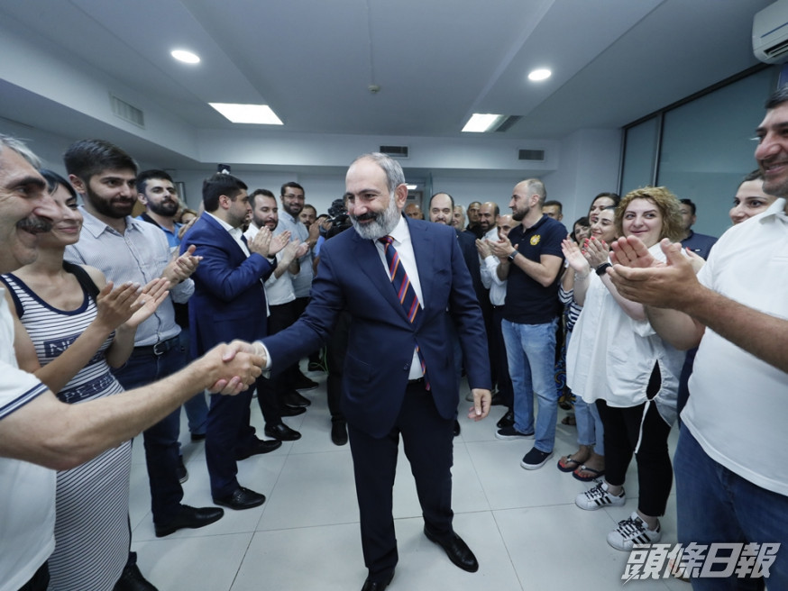 代總理帕希尼揚(Nikol Pashinyan)。AP相片