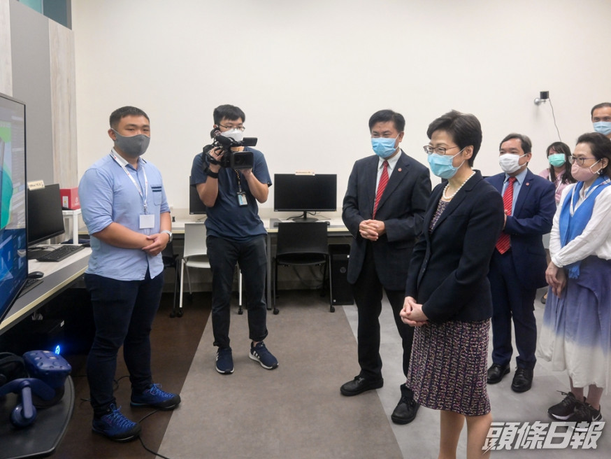 行政長官林鄭月娥到訪嶺南大學。行政長官辦公室圖片