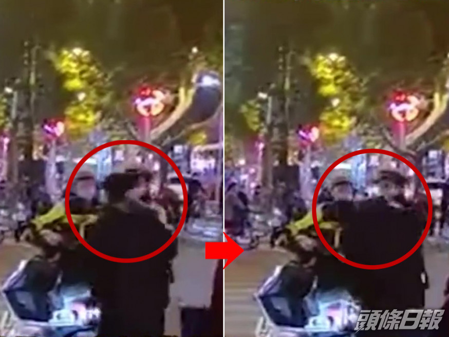 河北交警掌摑市民。